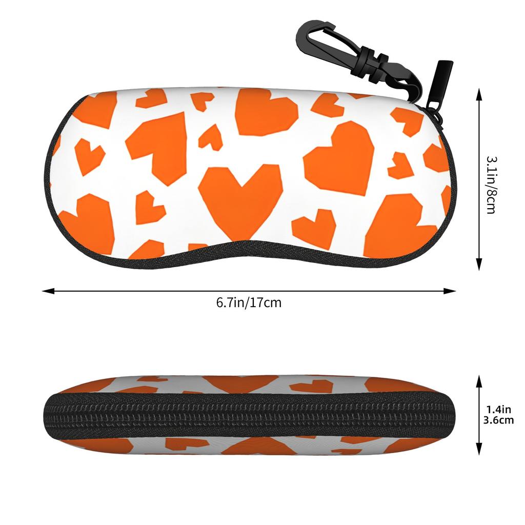 pink hearts gift for lover Glasses Case Gifts For Women Men  Box  Eyeglasses Box Charming Eyewear Container