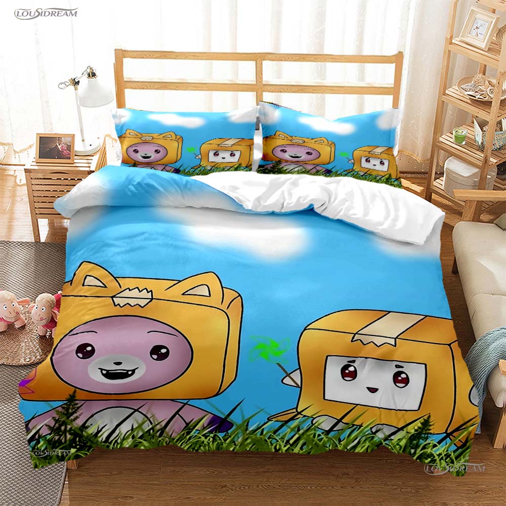 Box Cartoon Casal All Season Duvet Cover Comforter Bedding Sets Soft Quilt Cover And Pillowcases Boys Single/Double/Queen/King