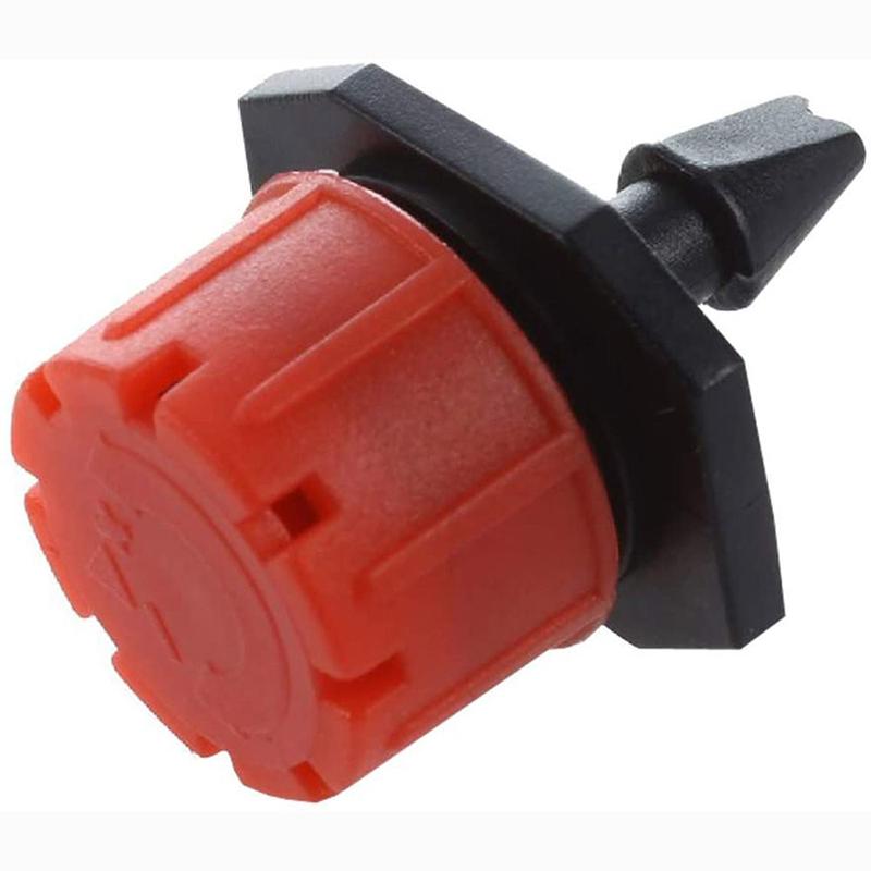 

New 50 Pcs Adjustable Dripper Red Micro Drip Irrigation Watering Anti-clogging Emitter Garden Supplies for 1/4 inch Hose