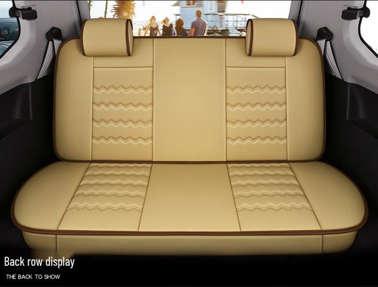 Wuling Hongguang S/Rongguang V/Ouno S/Oshan X70A Full Coverage Leather Car Seat Cover for Seven-Seater
