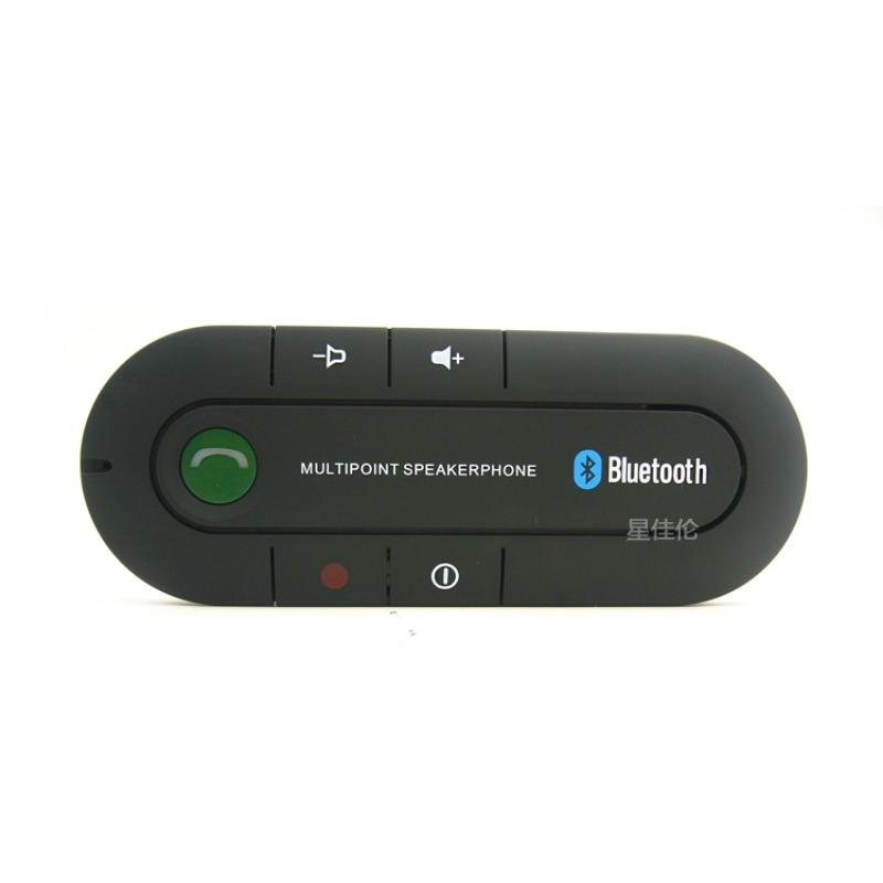 Car Bluetooth Hands-Free Kit with Volume Control and Listen To Music, Hands-Free Kit with Battery Up To 16 Hours Compatible with IPhone, Samsung