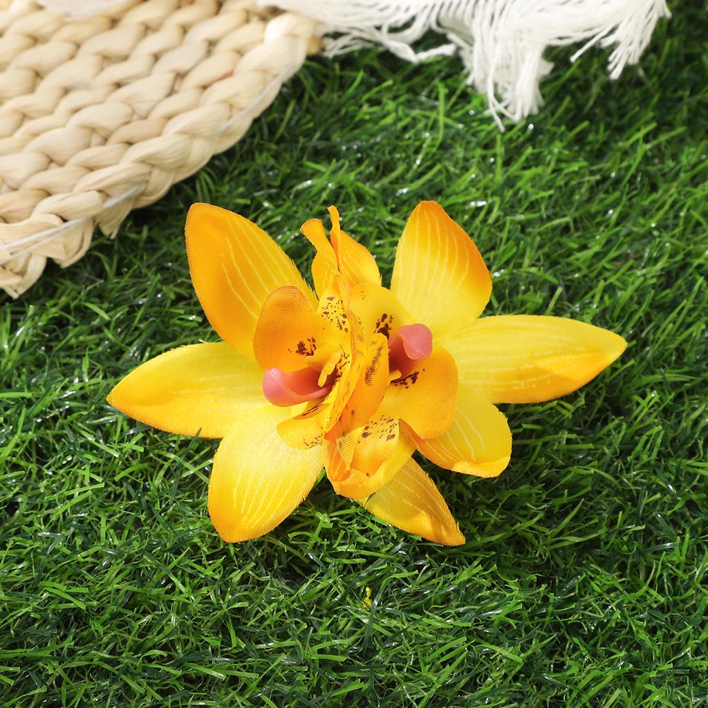 Orchidėjų Gėlių Plaukų Sagtys Bohemiška Maža Plaukų Sagtis Vestuvinė Sagtis Paplūdimio Vestuvių Gėlė Moteriška Šventinė Plaukų Sagtis Plaukų Aksesuarai