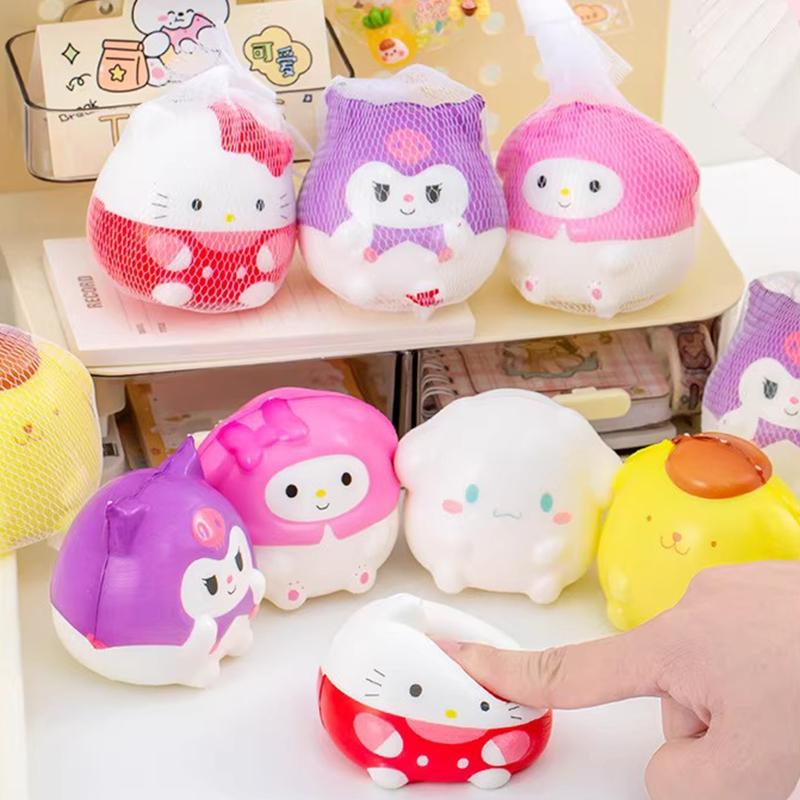 Hello Kitty Squishy Toys Kawaii Kitty Gifts Soft My Melody Squishy Relief Stress Fidget Toys Cartoon Anime Birthday Party Gifts