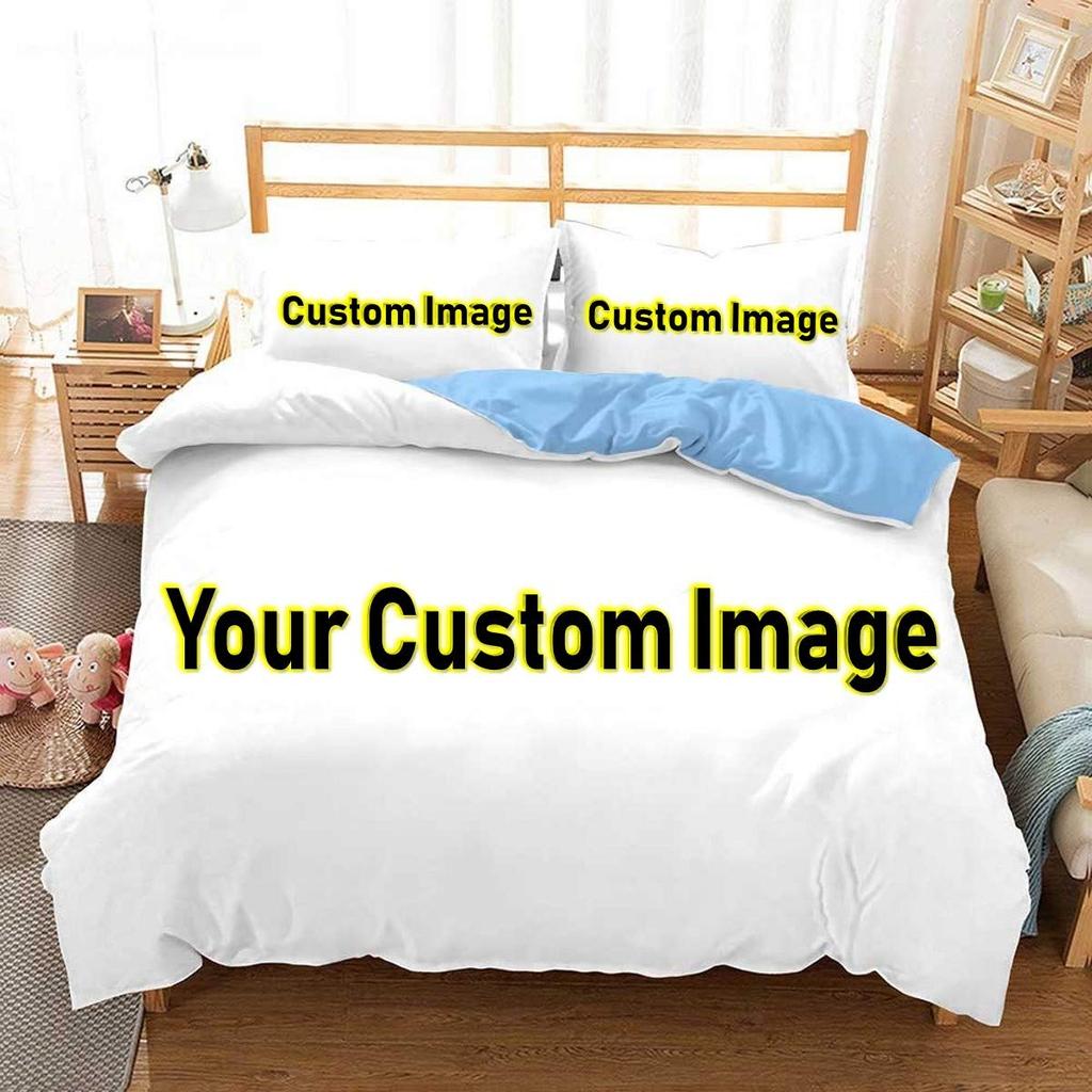 3D Vlastní Foto Ložní Set Zajímavý Kreativní Přizpůsobený Povlak na Peřinu s Povlaky na Polštáře Twin Full Queen King Size Dropshipping