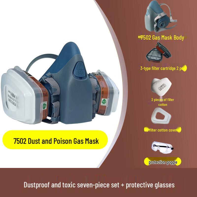 DAXTE7502 Industrial Anti-Dust Half Respirator Mask Kit