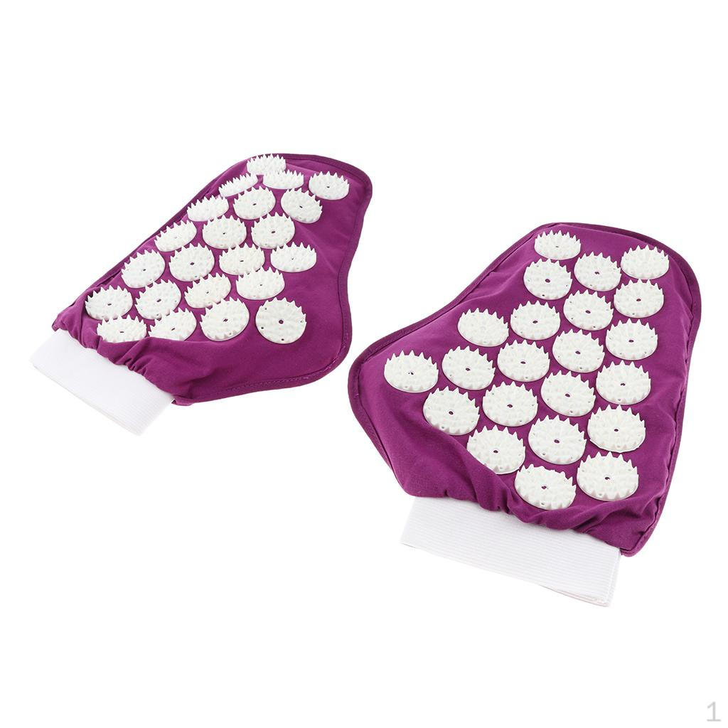 

Массажные перчатки для мышц спины, шеи фиолетовый