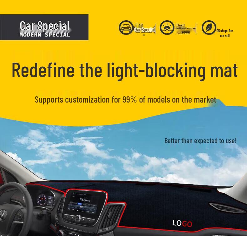 Changan Ruixing EM80 Sunshade Dashboard Mat (2024-25) - Light Block and Decoration