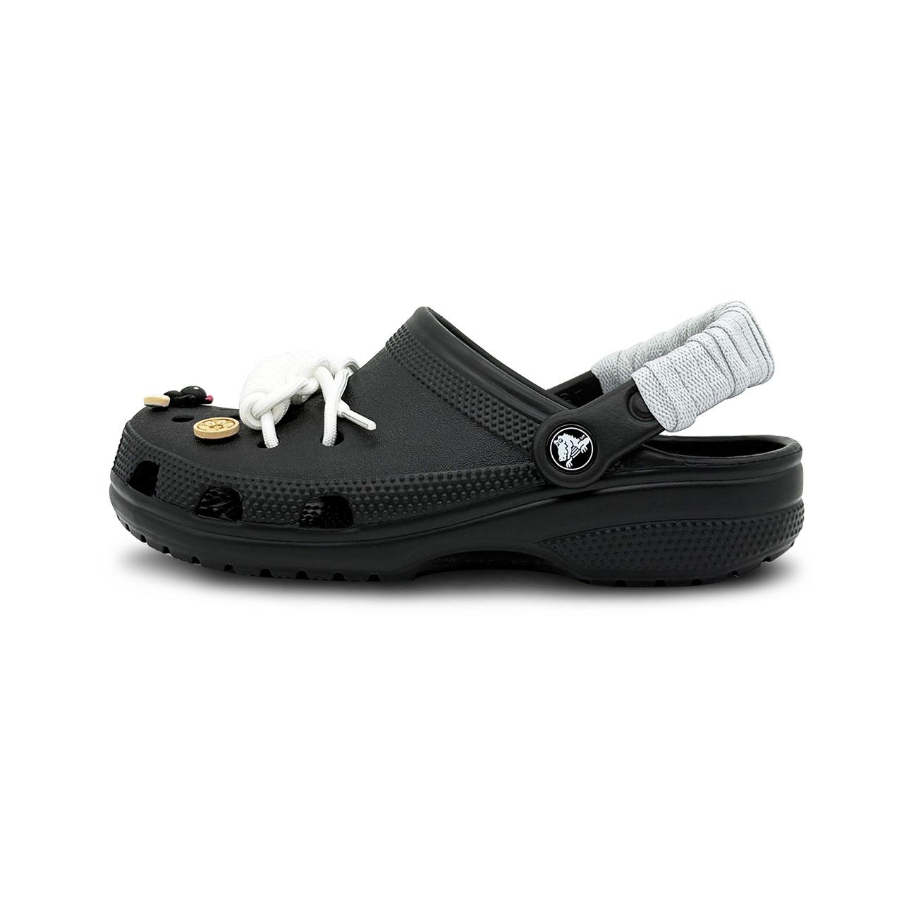 

Crocs Classic clog Button Love EVA Minimalist Street Fashion Hole Shoes Unisex Black 36-37 чёрный