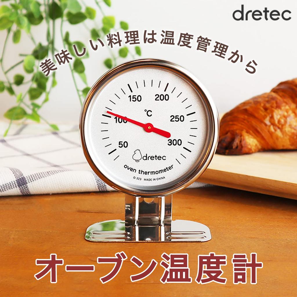 DRETEC Oven Stainless Silver Thermometer, Steel, 50-300℃,