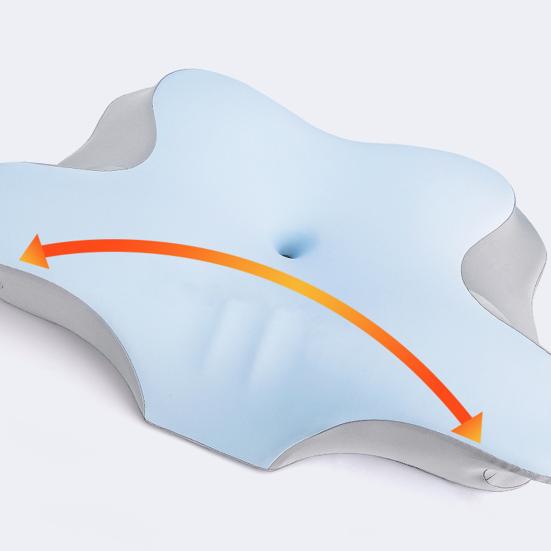 Memory Foam-Kissen, langsame Rückfederung, elastisches Nackenschmerzlinderungskissen, Kühltechnologie, Schlafkissen, hochdichte Unterstützung, atmungsaktiv, waschbar, Seiten- und Rückseite