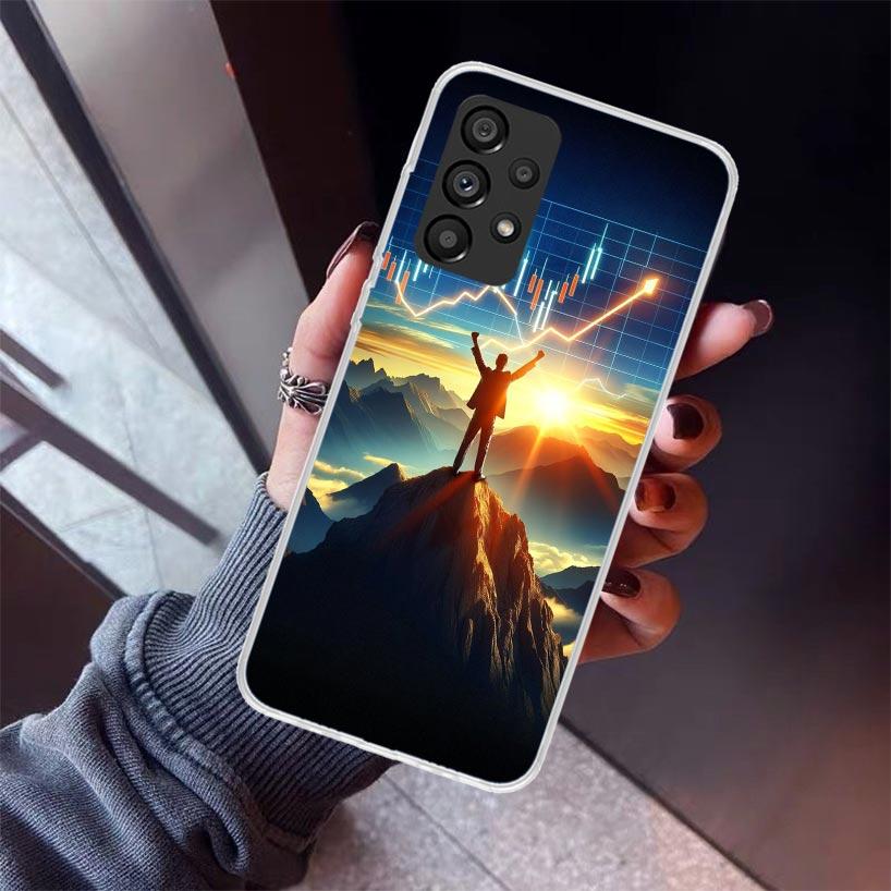 Trade Investment Forex Stock Market Phone Case For Samsung Galaxy A12 A52S A42 A32 A22 A51 A50 Note 20 Ultra 10 S10 Plus A71 A70