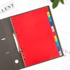 A4 Colored Numerical Index Dividers