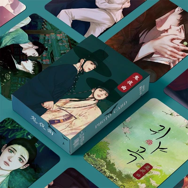 New Korean Comic Set Magic Spell Laser Lomo Card Manga Characters 3 Inches Photo Card Fans Collection Cards