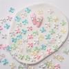 100 Pcs Nail Art Decorations Clear Transparent Bow Colorful Ice Transparent Resin Rhinestones For DIY Manicure Phone Case And Craft Decoration