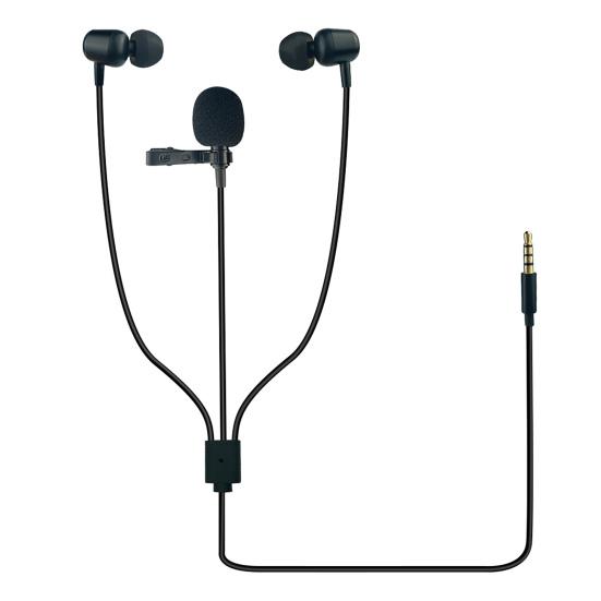 

1,5 м Петличный микрофон Профессиональное шумоподавление Мини для прямой трансляции Записи Петличная гарнитура Микрофон для мобильного телефона чёрный