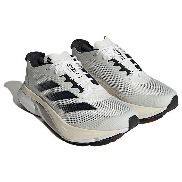 Adidas Adizero Boston 12 White Night Metallic Unisex Sneakers Cloud-White Core-Black ID4236