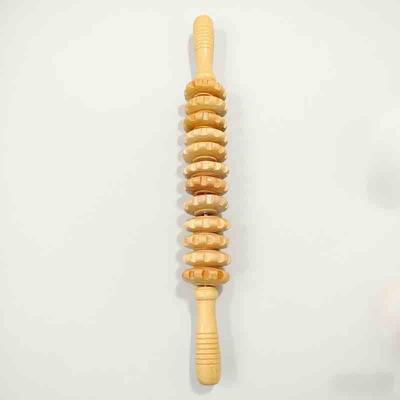 Wood Therapy Roller Gear Stick Massage Tool Cellulite Slimming Roller Massager Lymphatic Drainage Body Shaping Trigger Stick