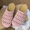 Fashion Hollow Women Flats Slippers Designer Mules Shoes Woman Sandals Fashion Slides 2025 Summer New Brand Flip Flops Home Slippers
