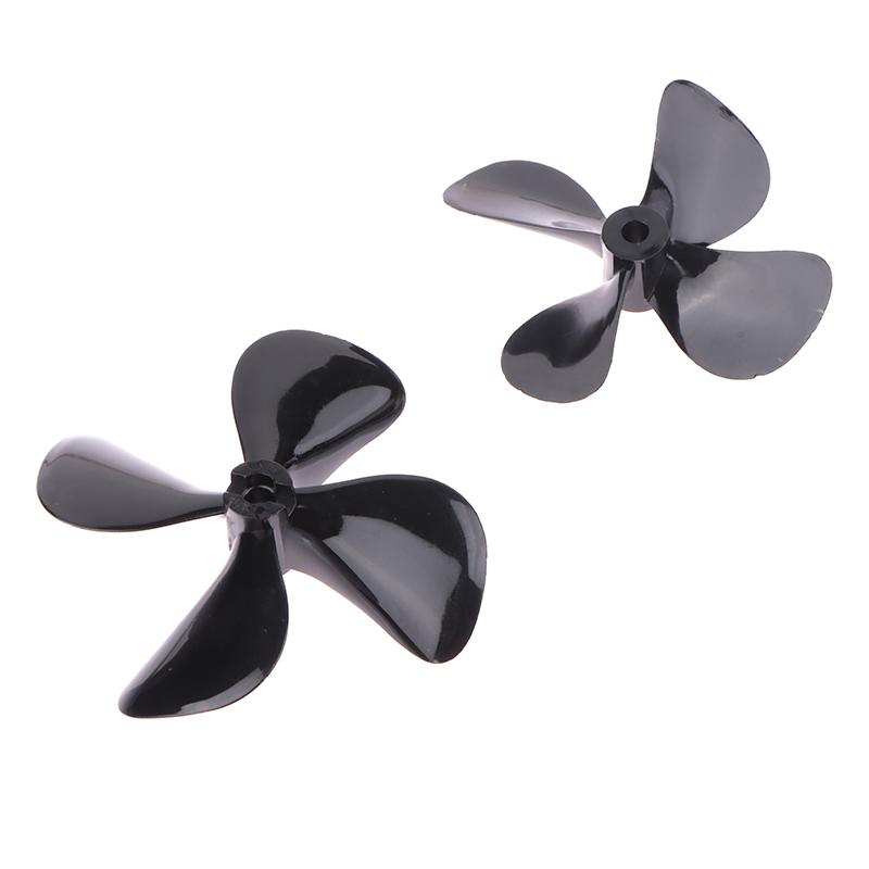 2Pcs 4Mm Rc Boat Four Blades Paddle Positive/Reverse Boat Propeller High Strength Screw D50/55/60/70Mm