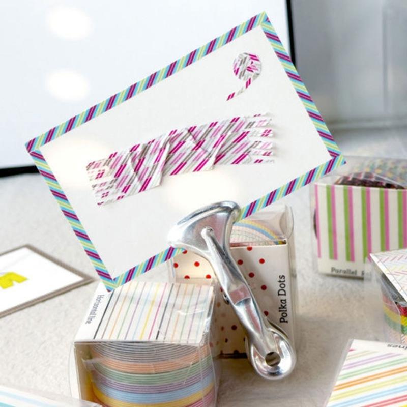 8 Rollen 3mmX5m Dekoband Set Punktgestreiftes Muster Bastelband für Scrapbooking Journal Planer Bastelprojekt Verpackung