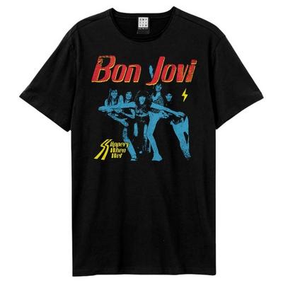 Amplified Unisex Adult Slippery When Wet Bon Jovi T-shirt