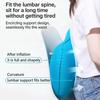 Ultralight Inflatable Pillow Flocking Neck Ergonomic PVC for Office Nap Outdoor Camping Travel Backpacking