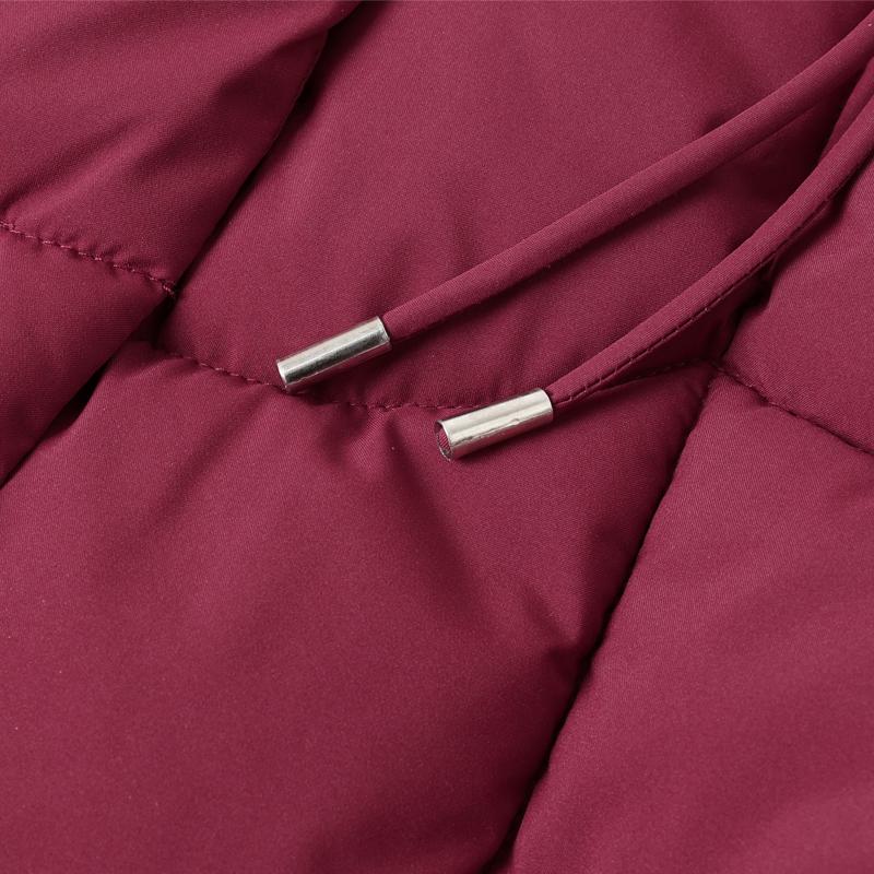 Plus Size XL-6XL Middle Age Women Winter Long Coats Hooded Elegant Thick Warm Embroidery Parkas Female Jackets