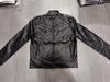 2023 European & American Stand-Up Collar Men's Punk Motorcycle Leather Jacket