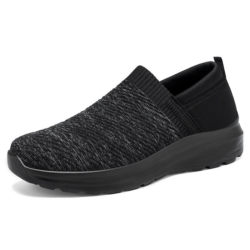 Shoes men's summer new old Beijing cloth shoes solid color versatile breathable men's shoes one-pedal shoes men