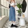 Classic Denim Skirt For Women With High Waist And Slim Fit For Autumn 2025