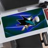 San Jose Sharks Extended Gaming Mouse Pad with Stitched Edges NonSlip Rubber Base Waterproof Desk Mat for Computer Laptop Office Gaming