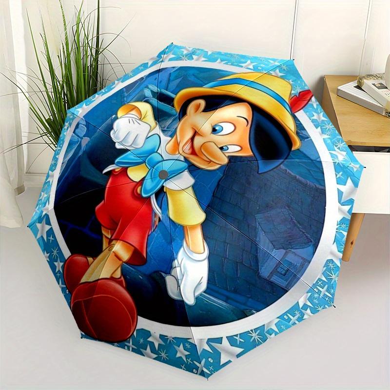 

Disney Pinocchio Durable Cartoon Folding Umbrella, Portable 3-Fold Compact Umbrella for Men and Women, Suitable for Travel or Daily Use.Y022
