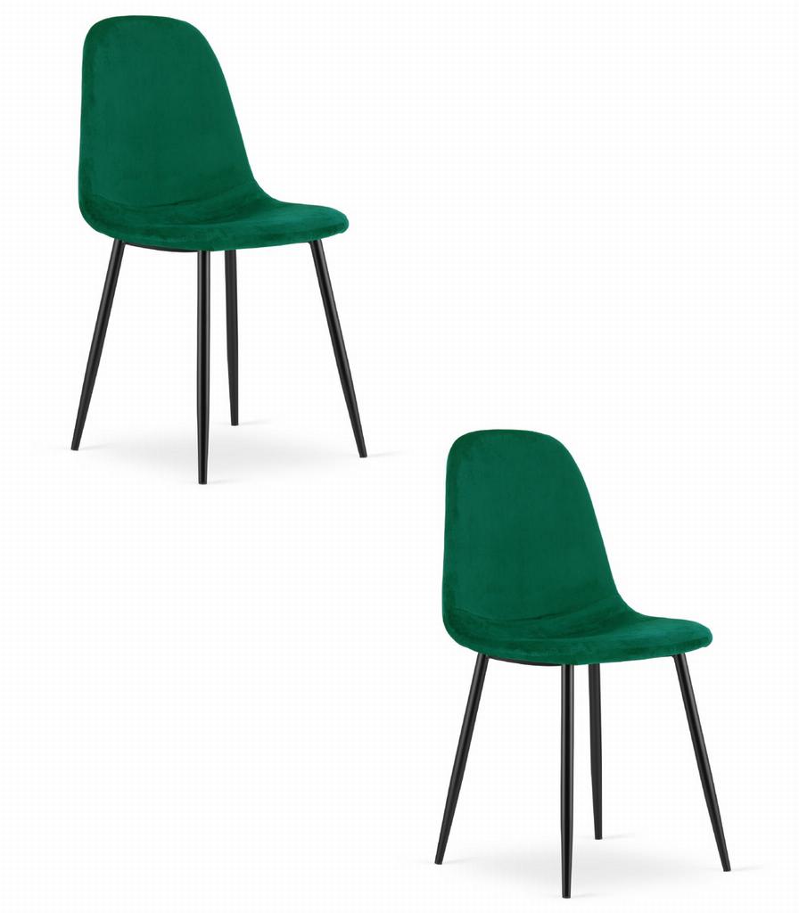 COMO chair - dark green velvet x 2