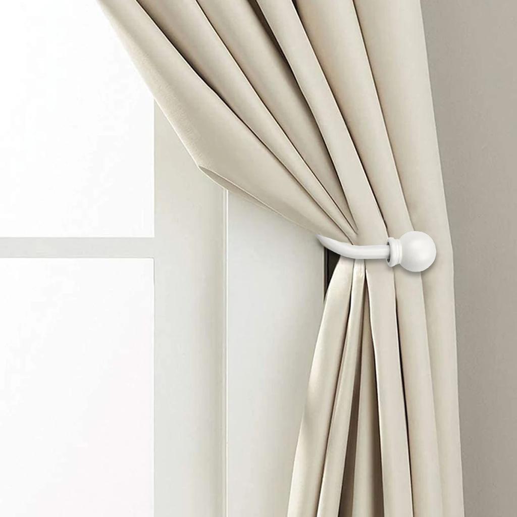 2Pcs Retro Curtain Holdbacks U Shaped Curtain Hooks Holder Accesories Decorative Wall Mounted Drapery Holdbacks Clip with Screw