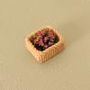 1:12 Dollhouse Miniature Bamboo Weaving Flower Basket Plant Ornament Mini Green Plant Pot Potted Garden Home Model Decor