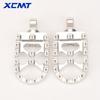 For Harley Dyna Fat Bob Softail Sportster Street Bob Motocross Universal Motorcycle CNC Wide Fat Footpegs 360° Roating Foot Pegs