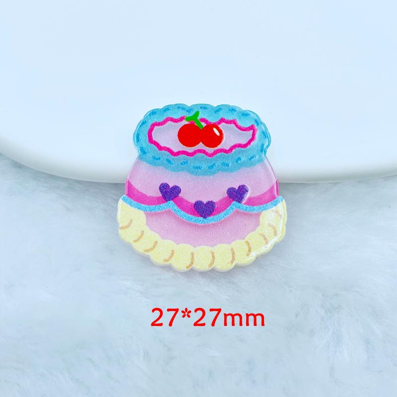 

10 Latest Kawaii Animation Cake Series Acrylic Flat Diy Crafts Scrapbook Hair Bow Center Accessories Embellishment A89