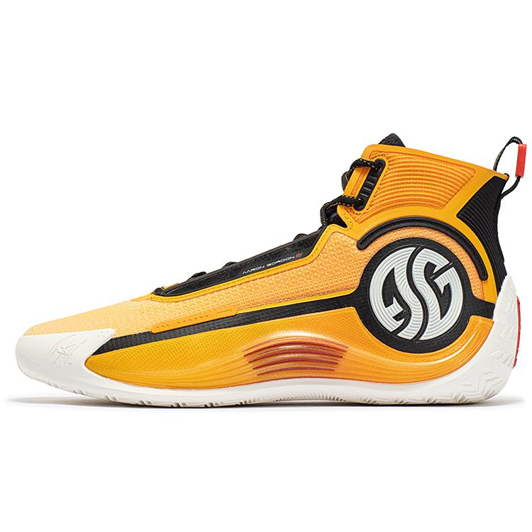 New 361° AG 4 SOAR SOAR BE WATER Cushioning Anti Slip And Wear Resistant High Top Basketball Shoes Men's Vintage Yellow 672341104-7
