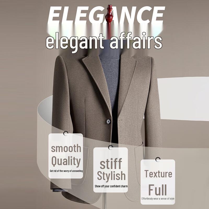 ROMON Men's Autumn/Winter Thickened Business Casual Suit Jacket