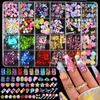 Lollipop Bead Butterfly 3D Resin Nail Charms Mix Colors Nail Accessories  DIY Manicure
