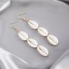 Jewelry, Summer Beach Vacation Wind Natural White Shell Earrings, High-End Sense, Simple And Popular Earrings
