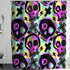 Horrific Shower Curtains Halloween 3D Print Fabric Pastel Waterproof Bathroom Curtain Pumpkin Bat Print Home Decor with Hooks