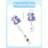 1pc Retractable Badge Reel With ID Alligator Clip, Funny Cute Bling Glitter Badge Holder For Nurse, Teacher, Student, Doctor