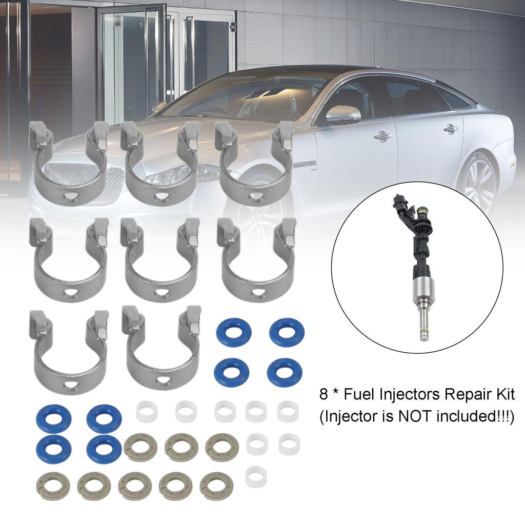8PCS Fuel Injectors Repair Seal Kit 0261500105 Fit Range Rover Fit Jaguar 5.0L