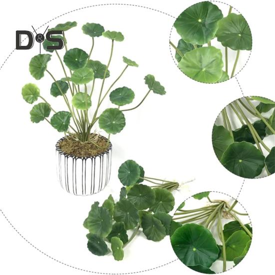 Simulated Lotus Leaf Decor Lifelike Faux Lotus Leaves Easy To Maintain Artificial Green Plant Decoration Artificial Lotus Leaves for Indoor Home Decor