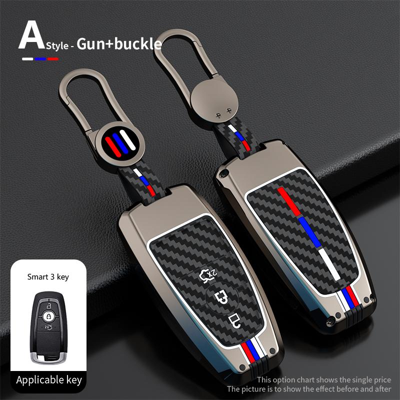 Car Remote Key Case Cover Shell Fob For Ford Edge Fusion Mustang Explorer F150 F250 F350 Ecosport Protector Holder Keyless