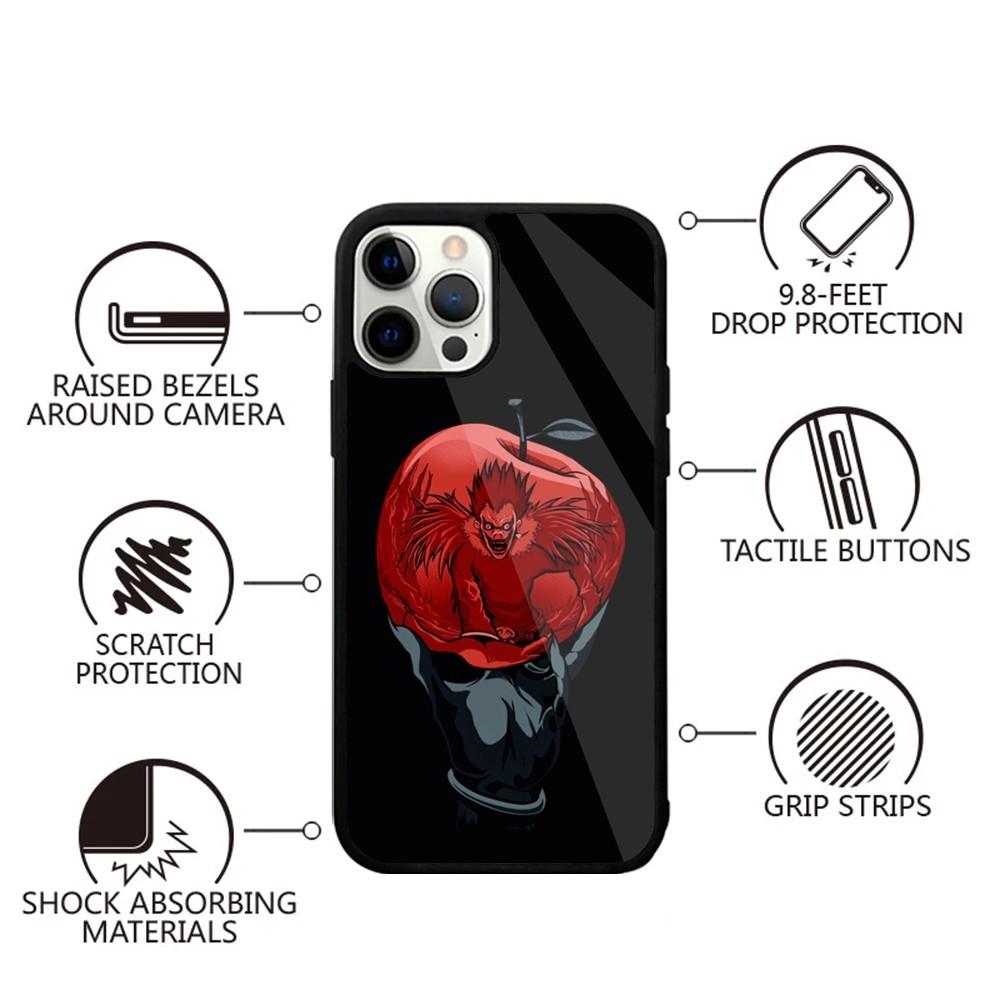 L-Lawliet D-Death Note Phone Case For iPhone 15,14,13,12,11,Plus,Pro,Max Mini Magsafe Magnetic Wireless Charging