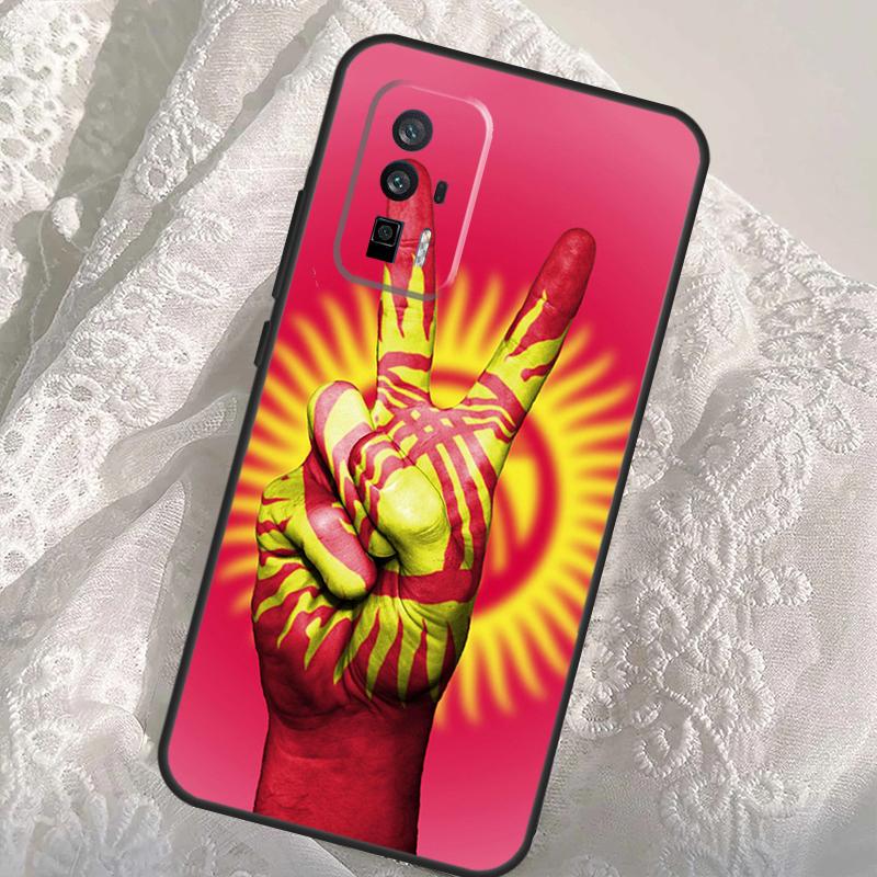 Kyrgyzstan Flag Case For Xiaomi 14T Pro 13T 12T 11T 13 14 Ultra POCO F6 Pro M6 M5s F3 F5 X3 X5 X6 Pro Cover