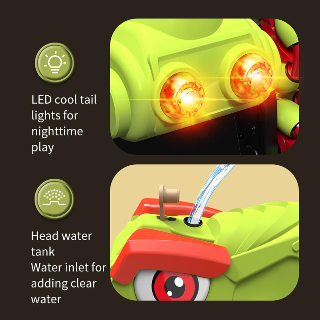 Remote Control Stunt Car, 2.4Ghz 360° Rotating Electric Car Toys with Lights, Sound and Spray Functi