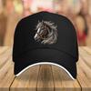 Horse Head Equestrian Graphic Baseball Cap Polyester Adult Outdoor Adjustable Sun Protection